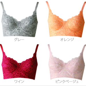 補正アウトレットセール/補正インナーsale/3/4カップブラジー/BLOOMLuXE.STYLE/日本製の補正下着/メイドインジャパン/japanmade/矯正下着/フルカップブラジャーオレンジワインピンクベージュグレー画像/5500円均一